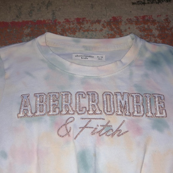Abercrombie & Fitch long sleeve front knot tye dye tee - Picture 2 of 4